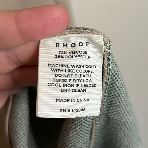 RHODE Avery Floral Button Front Knit Midi Sweater Dress Size XL - Picture 9 of 11